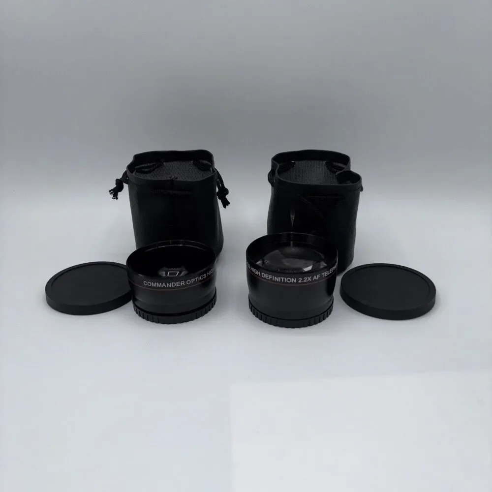 Commander Optics 0.43x HD 58mm Wide Angle Lens + 2.2x HD 58mm Telephoto Lens